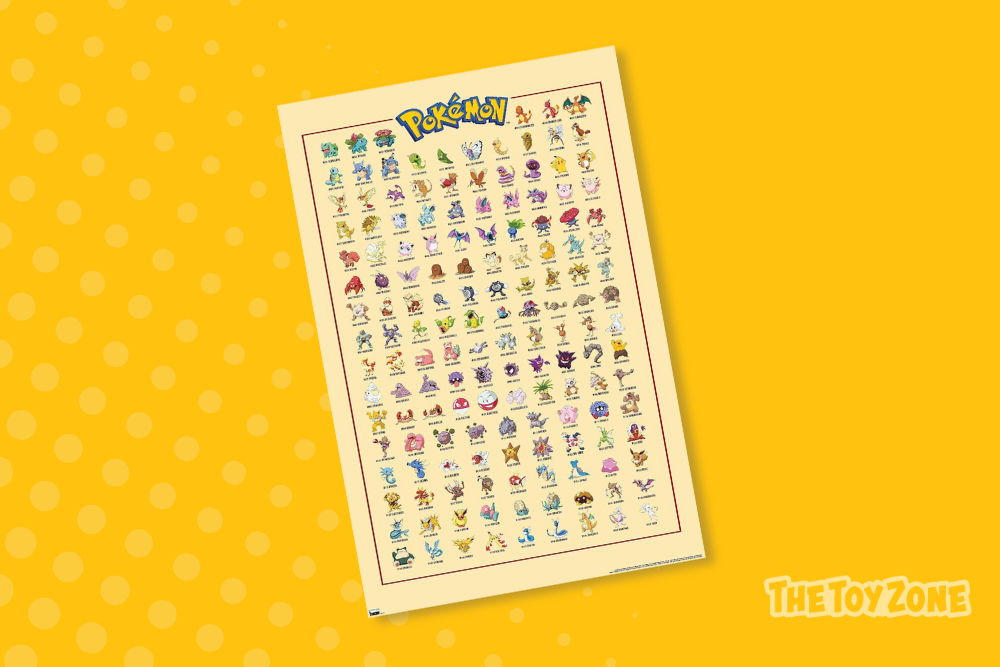 15 Trends International Pokemon Kanto Grid Wall Poster 15 Trends International Pokemon Kanto Grid Wall Poster