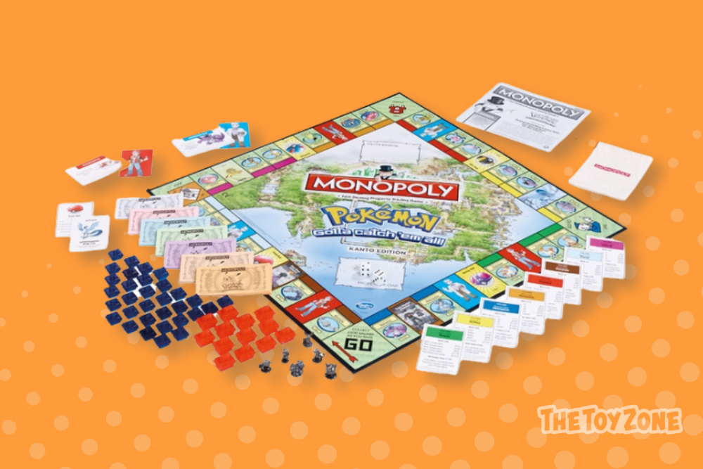 6 MONOPOLY Pokemon Kanto Edition 6 MONOPOLY Pokemon Kanto Edition